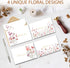Spakyzo 20-Pack 4" 6", 300gsm Thank You Cards with Envelopes & Stickers Watercolor Floral Blank Note Cards, x Heavy