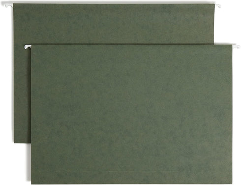 Smead Box Bottom Hanging File Folder, 2" Expansion, Legal Size, Standard Green