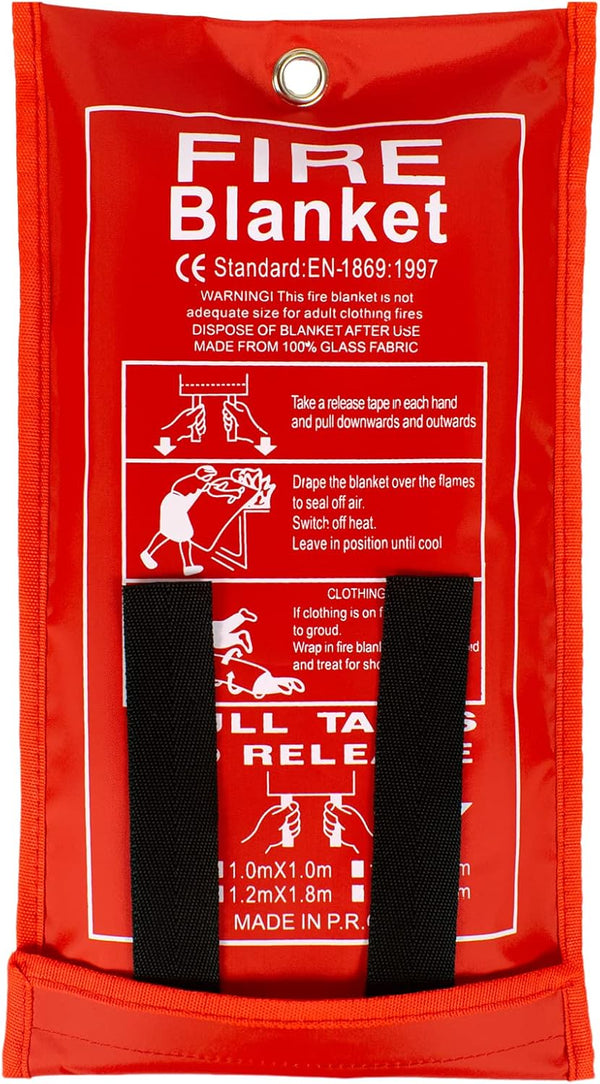FLASLD Fire Blanket for Home and Kitchen, Emergency Fiberglass Fire Blankets, Flame Retardant Protection (3 ft x 3 ft)
