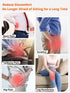 Slow Rebound Memory Foam Seat Cushion - Office Chair Cushion for Coccyx & Lower Back Pain Relief, Ideal for Travel
