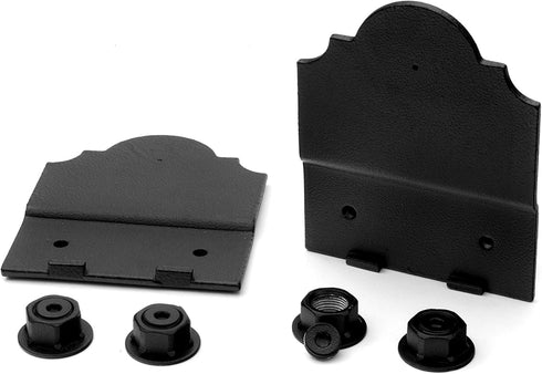 Ozco Building Products 56611 Laredo Sunset Truss Accent Plates, (2 per Pack), Black