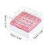 uxcell Centrifuge Tube Freezer Storage Box 25 Places Waterproof Polypropylene Cryogenic Holder Rack for 1.8/2ml Microcentrifuge Tubes Vials Samples, Red