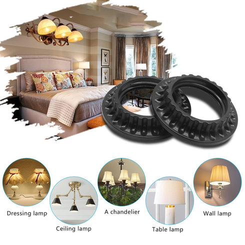 Zorveiio 6 1.26''/32mm Pcs Lamp Shade Ring Retaining Rings Light Socket Collar Ring for Lamp Shade Light Fixture