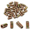 MroMax 30pcs Hex Threaded Inserts M8 with Flanged, 25mm Length, Carbon Steel Fastener Connector for Soft Wood