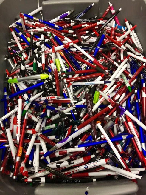 SE ROSE Wholesale Bulk Lot Misprint Plastic Pens (50 Pack)