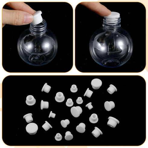Ouligay 30 (8/9.5/11.5/12.5/13.5/15 mm) Pcs Salt and Pepper Stoppers Plugs Silicone Salt Shaker Stopper Plug Bottle