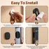 Ninsula 4 Pack Magnetic Remote Control Holder Wall Mount, No Drill Self-Adhesive Organizer TV Remote Holder, Black