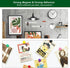 ZDZBLX Magnetic Board Strips, Frameless Stainless Iron Bulletin Board Bar Strip with 10pcs Colorful Magnets for Home