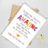 Naixiwen Sweet Thank You Card for Best Friend Family, Funny Appreciation Card for Coworker Doctor Nurse Teacher
