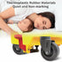 Set 4, 7/16 19/32 (19/32inch-stem, 3inch-440lbs) HOPES Utility Cart Caster Wheels of Rubber Swivel Casters with Grip