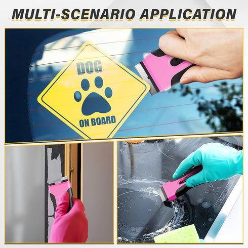 2 Pack 10 DIYSELF Razor Blade Scraper, PCS Spare Razor Blades, Enhanced Razor Scraper, Razor Blade Scraper Tool