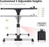 8AMTECH Lap Desk for Laptop, Ajustable Laptop Table with Cooling Fan Office Desk for Lap-top, Working, Reading