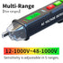 Voltage Tester Pen with Ambient Temperature Display,Non Contact Voltage Tester, Electrical Tester,Live/Null line Tester,Electric Tester with Flashlight,Wire Breakpoint Tester