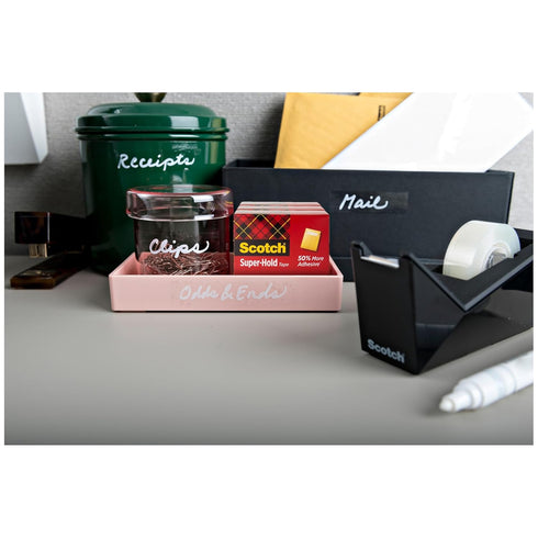 Scotch Super-Hold Tape, 6 Rolls, Transparent Finish, 50% More Adhesive, 3/4 x 1000 Inches, Boxed