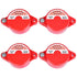 Gate Valve Lockout, 4 Pack Valve Lockout Device for 1" to 2-1/2" Diameter Valve Handle, Secure for Outdoor Use