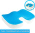 Newstyle Tailbone Coccyx Gel Seat Cushion, Cool Gel Covered Firm Memory Foam Pad for Car, Office Chair and Wheelchair |
