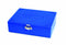 Heathrow Scientific HD15979A ABS Blue Tall Slide Box, 208mm Width x 175mm Height x 60mm Depth
