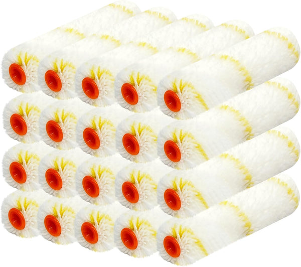 20 Pieces Microfiber Paint Roller Covers, 6 Inch Washable Covers for Roller Frame, House Painting Supplies