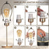 GooChan 8.5-Inch) Lamp Shade Harp, Antique Brass Lamp Harp Frame Lampshade Bracket, Detachable Shade Holder for Floor