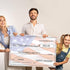 Giant Check 2 Pieces Fake Large Blank Presentation Checks for Donations, Fundraisers, Awards, Prizes (30 x 16 Inch)