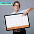 Monthly Calendar Whiteboard 24"x18", Magnetic Dry Erase Cork Board Combination for Office Kitchen Planning