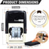 ExcelMark 7820 Self-Inking Rubber Date Stamp, Great for Shipping, Receiving, Expiration and Due Dates (Red Ink)
