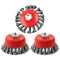 3 Pack Wire Wheel Brush for Angle Grinder, 4 Inch Angle Grinder Wire Wheel, Wire Wheels for 4 1/2 Angle Grinder, 5/8