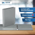 EasyView Premium 1-Inch Binders with Clear-View Covers, 3-Ring Binders Pack of 6 for School or Office