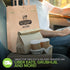 70 Lb (50 Count) Stock Your Home Kraft Brown Paper Bags with Handles - Kraft Brown Paper Grocery Bags Bulk - Large