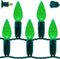 YULETIME Green C6 Strawberry LED Christmas Lights, 33 ft 100 Count 4"