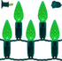 YULETIME Green C6 Strawberry LED Christmas Lights, 33 ft 100 Count 4"