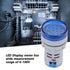 LED Voltmeter Light Digital Display Voltage Meter Indicator Round Lamp Tester Wide Measurement Range 6-100V