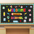 Back to School Classroom Bulletin Board Decoration Set - Welcome Cutouts for First Day of School Wall Door Decor