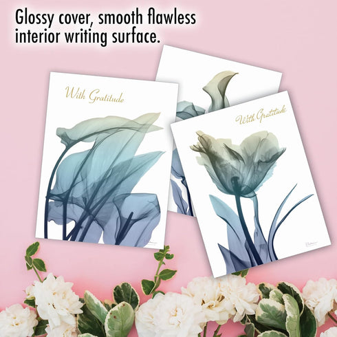 The Best Card Company - 20 Bulk Sympathy Thank You Cards (4 x 5.12 Inch) - Boxed Bereavement Notecards, Assorted Set