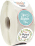 Happy Mail Small Business Stickers - 500 per Roll, 6 Chic Designs for Packages and Online Shop Owners