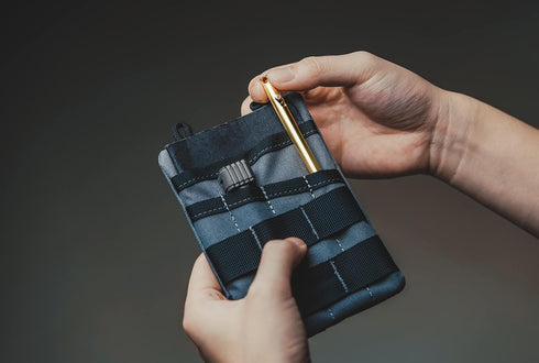 KeyUnity KP00 Titanium Alloy Bolt Action Pen with Bonus Refills, Retractable Pocket Ball-point Pen for Everyday Use
