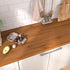 Countertops 24"x160" Chestnut Wood Contact Paper Peel and Stick Brown Wood Vinyl Wrap for Desk Cabinets Wide Removable