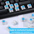 Josojoou 12 3 Pieces Blue Mechanical Keyboard Switches, Pin Pre-Lubricated Clicky Key Switches, Dustproof