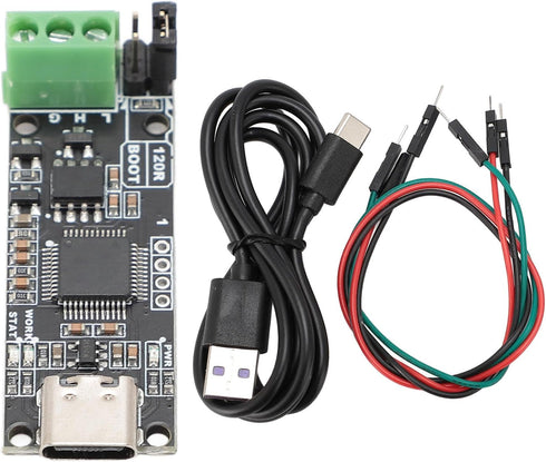 Jiawu CAN Analyzer, CAN FD Compatible Type C USB to Adapter, Bus Analyzer with Virtual Serial Ports and Online Firmware