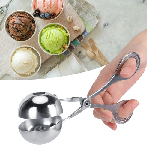 Yctze Meatball Scoop, Stainless Steel Meatball Maker, Ergonomic Handle Smooth Non Stick Surface Scoop for Home Kitchen