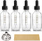 4 Pack 2 oz Glass Dropper Bottles with Measured Dropper, 60ml Dark Clear Tincture Bottles for Essential Oils