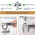 Brass T Adapter with Shut-off Valve, 3-way Tee Connector 7/8" x 7/8" x G1/2, Leak-Free Chrome Metal T Valve
