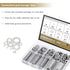 800 Pieces 304 Stainless Steel Flat Washers Assortment Kit, Fender Washers in 9 Sizes (M2-M12)