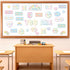 Pastel Affirmation Station Rainbow Motivational Bulletin Board Set for Classroom Decor, Mental Health Posters, Positive