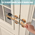 ROZEKEAN French Door Lock, Door Security Bar, Double Door Locking Device, Keyed Extra Door Lock for Doors with Double