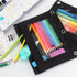 Tamaki Pencil Pouch for 3 Ring Binder, Clear Window Pencil Case, 3 Pack, Black