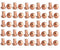 YXQ 50 Pcs Copper Solid Rivets, 1/4 Diameter 5/16 L Shank Round Head Fasteners, M6x8