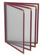 ZQP 6 Pcs Menu Covers, 8.5x11 Letter Size, 4Page 8View menu Holder,
