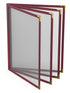 ZQP 6 Pcs Menu Covers, 8.5x11 Letter Size, 4Page 8View menu Holder,