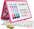 Small Dry Erase White Board with Stand, Double Sided for Kids, Portable Mini Whiteboard with Lines & Holder